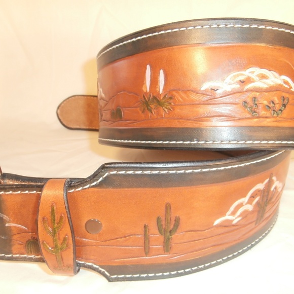 Leather Sash Belt  One of a kind